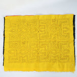 PANAMANIAN TRADITIONAL MOLA APPLIQUE EMBROIDERY SAN BLAS CUNA (GUNA) INDIANS, 1990S, FABRIC