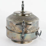 VICTORIAN AESTHETIC MERIDEN BUTTER DISH SILVER PLATE CIRCA 1870, LATE 19TH CENTURY, UNITED STATES, SILVERPLATE