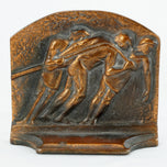 PAIR OF GALLEY SLAVES IRON BOOKENDS CIRCA 1925, 1920S, UNITED STATES