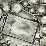 VICTORIAN CARD RECEIVER SILVER PLATE GRAPE LEAVES 19TH CENTURY, LATE 19TH CENTURY, UNITED STATES, SILVERPLATE