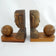 PAIR OF CARVED MESOAMERICAN-INSPIRED WOOD BOOKENDS, 1980S, COSTA RICA