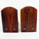 PAIR OF CARVED MESOAMERICAN-INSPIRED WOOD BOOKENDS, 1980S, COSTA RICA