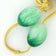 JAPANESE GLASS HANGING SCROLL WEIGHTS WITH TASSELS, 1980S