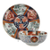 LARGE JAPANESE IMARI CHARGER AND MATCHING LARGE BOWL WITH LANDSCAPE SCENES SIGNED TEIZEN C 1910, 1910S, PORCELAIN
