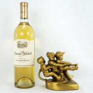 SINGLE BOOKEND TUG OF WAR PM CRAFTSMAN 1953, 1950S, UNITED STATES, BRASS FINISH