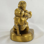 SINGLE BOOKEND TUG OF WAR PM CRAFTSMAN 1953, 1950S, UNITED STATES, BRASS FINISH