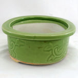 JAPANESE PORCELAIN CELADON FOOTED BULB POT 1920'S/30'S, 1930S