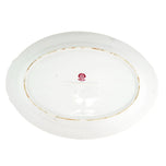 VINTAGE HAND-PAINTED PLATTER LANDSCAPE WITH CHERRY TREES OCCUPIED JAPAN AITO CHINA, 1950S, PORCELAIN