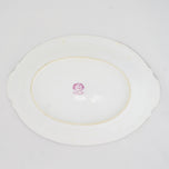 VINTAGE HAND-PAINTED VEGETABLE BOWL OCCUPIED JAPAN LANDSCAPE WITH CHERRY TREES AITO CHINA, 1950S, PORCELAIN