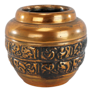 ART DECO COPPER CLAD VASE 1930'S, 1930S, UNITED STATES, COPPER FINISH