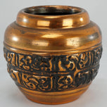 ART DECO COPPER CLAD VASE 1930'S, 1930S, UNITED STATES, COPPER FINISH