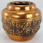 ART DECO COPPER CLAD VASE 1930'S, 1930S, UNITED STATES, COPPER FINISH