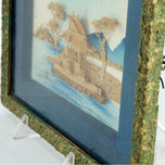 ANTIQUE CHINESE FRAMED CORK PICTURE SHADOWBOX 1930S, CHINA