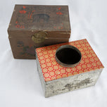CHINESE CANTON TACH HEE TEA CADDY C 1920, 1920S, CHINA, GESSO