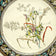 COPELAND SWEET PEA PLATE POLYCHROME TRANSFERWARE 19TH CENTURY, LATE 19TH CENTURY, UNITED STATES, CERAMIC