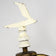 ANTIQUE MIRRORED PAIR OF CHINESE REPUBLIC PORCELAIN URN LAMPS, MID 20TH CENTURY, CHINA, BRASS