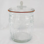 VINTAGE GLASS STORE COUNTER DISPLAY PEANUTS COOKIES BISCUITS ITALY, 1950S