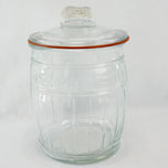 VINTAGE GLASS STORE COUNTER DISPLAY PEANUTS COOKIES BISCUITS ITALY, 1950S