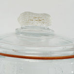 VINTAGE GLASS STORE COUNTER DISPLAY PEANUTS COOKIES BISCUITS ITALY, 1950S