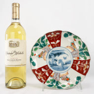 ANTIQUE JAPANESE POLYCHROME IMARI DEEP PLATE/SHALLOW BOWL 19TH CENTURY, LATE 19TH CENTURY, PORCELAIN