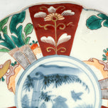 ANTIQUE JAPANESE POLYCHROME IMARI DEEP PLATE/SHALLOW BOWL 19TH CENTURY, LATE 19TH CENTURY, PORCELAIN