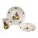VINTAGE TOSCPORT CZECHOSLOVAKIA CHINA THREE LITTLE PIG DISH SET PLACE SETTING, MID 20TH CENTURY, CZECHIA