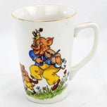 VINTAGE TOSCPORT CZECHOSLOVAKIA CHINA THREE LITTLE PIG DISH SET PLACE SETTING, MID 20TH CENTURY, CZECHIA