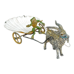 VIENNESE COLD PAINTED BRONZE GOAT CART WITH FROG DRIVER 19TH CENTURY, LATE 19TH CENTURY, AUSTRIA