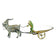 VIENNESE COLD PAINTED BRONZE GOAT CART WITH FROG DRIVER 19TH CENTURY, LATE 19TH CENTURY, AUSTRIA