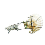 VIENNESE COLD PAINTED BRONZE GOAT CART WITH FROG DRIVER 19TH CENTURY, LATE 19TH CENTURY, AUSTRIA