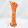ANTIQUE SWUNG VASE CARNIVAL IRIDESCENT MARIGOLD TREE TRUNK CIRCA 1910, EARLY 20TH CENTURY, UNITED STATES, GLASS