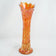 ANTIQUE SWUNG VASE CARNIVAL IRIDESCENT MARIGOLD TREE TRUNK CIRCA 1910, EARLY 20TH CENTURY, UNITED STATES, GLASS