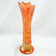 ANTIQUE SWUNG VASE CARNIVAL IRIDESCENT MARIGOLD TREE TRUNK CIRCA 1910, EARLY 20TH CENTURY, UNITED STATES, GLASS