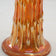 ANTIQUE SWUNG VASE CARNIVAL IRIDESCENT MARIGOLD TREE TRUNK CIRCA 1910, EARLY 20TH CENTURY, UNITED STATES, GLASS