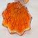 ANTIQUE SWUNG VASE CARNIVAL IRIDESCENT MARIGOLD TREE TRUNK CIRCA 1910, EARLY 20TH CENTURY, UNITED STATES, GLASS