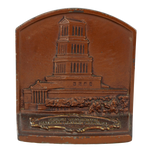 SINGLE GEORGE WASHINGTON MASONIC MEMORIAL IRON BOOKEND JUDD/CJO CIRCA 1925, 1920S, UNITED STATES
