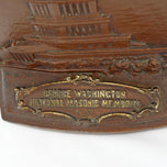 SINGLE GEORGE WASHINGTON MASONIC MEMORIAL IRON BOOKEND JUDD/CJO CIRCA 1925, 1920S, UNITED STATES