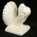 PAIR OF ART DECO CZECH ERPHILA FANTAIL PIGEON BOOKENDS CIRCA 1930, 1930S, CZECHIA, PORCELAIN
