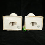 PAIR OF ART DECO CZECH ERPHILA FANTAIL PIGEON BOOKENDS CIRCA 1930, 1930S, CZECHIA, PORCELAIN