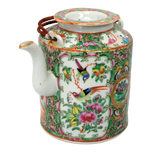 CHINESE 19TH CENTURY ROSE MANDARIN TEAPOT CIRCA 1840, MID 19TH CENTURY, CHILE, PORCELAIN