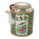 CHINESE 19TH CENTURY ROSE MANDARIN TEAPOT CIRCA 1840, MID 19TH CENTURY, CHILE, PORCELAIN