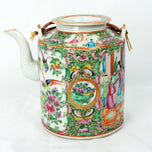 CHINESE 19TH CENTURY ROSE MANDARIN TEAPOT CIRCA 1840, MID 19TH CENTURY, CHILE, PORCELAIN