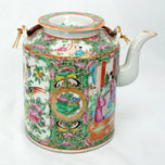 CHINESE 19TH CENTURY ROSE MANDARIN TEAPOT CIRCA 1840, MID 19TH CENTURY, CHILE, PORCELAIN