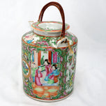 CHINESE 19TH CENTURY ROSE MANDARIN TEAPOT CIRCA 1840, MID 19TH CENTURY, CHILE, PORCELAIN