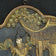 CHINESE CARVED WOOD PLAQUE OF WOMAN AND ATTENDANT CIRCA 1920, 1920S, CHINA