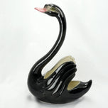 VINTAGE MADDUX CALIFORNIA BLACK SWAN CERAMIC PLANTER 1950'S, 1950S, UNITED STATES
