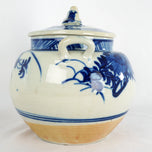 LARGE CHINESE BLUE AND WHITE PORCELAIN FLORAL TEA POT C. 1900, 1900 - 1909, CHINA