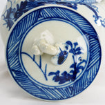 LARGE CHINESE BLUE AND WHITE PORCELAIN FLORAL TEA POT C. 1900, 1900 - 1909, CHINA