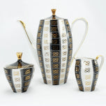 MCM GERMAN DEMITASSE COFFEE SERVICE FOR 6 TIRSCHENREUTH BAVARIA #710/0 1960S, MID 20TH CENTURY, GERMANY, BONE CHINA