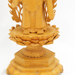 VINTAGE CHINESE CARVED WOOD GUANYIN STATUE, LATE 20TH CENTURY, CHINA